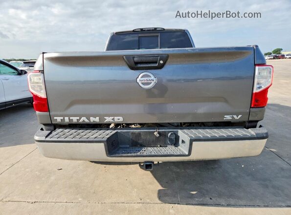 1N6BA1F14HN516885 2017 NISSAN TITAN Gray წინა სალონის ხედი