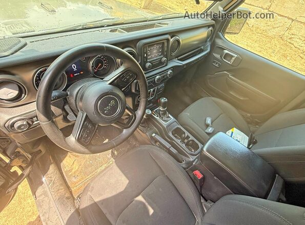 1C4GJXAN7JW221947 2018 JEEP WRANGLER Gray Vista de los asientos traseros