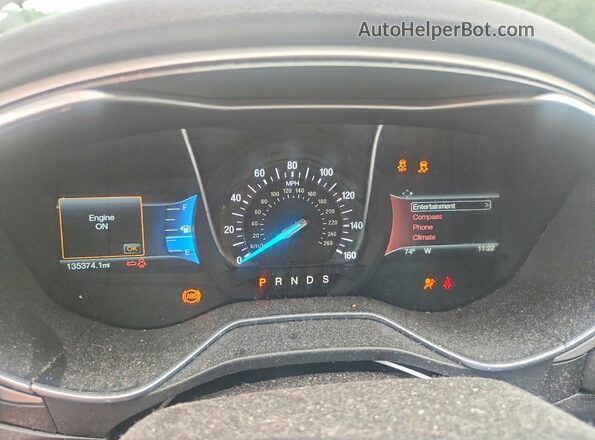 3FA6P0HD3GR295625 2016 FORD FUSION Red უკანა სავარძლების ხედი