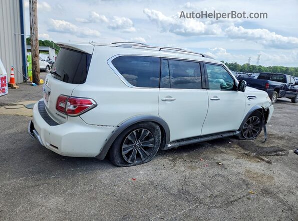JN8AY2NF6H9304497 2017 NISSAN ARMADA White Przód prawy