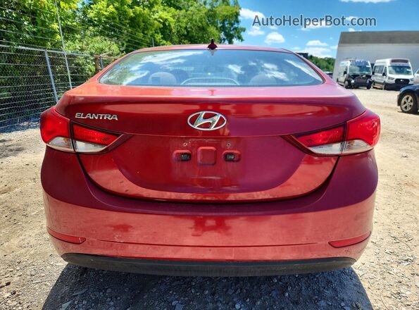 5NPDH4AE0GH757831 2016 HYUNDAI ELANTRA Red Vista interior delantera