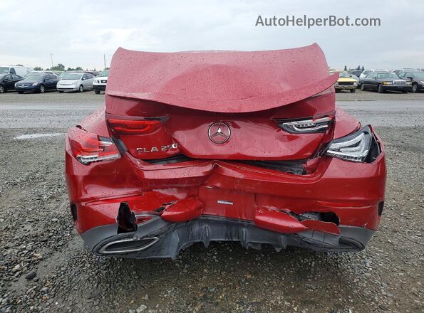 W1K5J4GB0MN211005 2021 MERCEDES-BENZ CLA-CLASS Red Вид ззаду