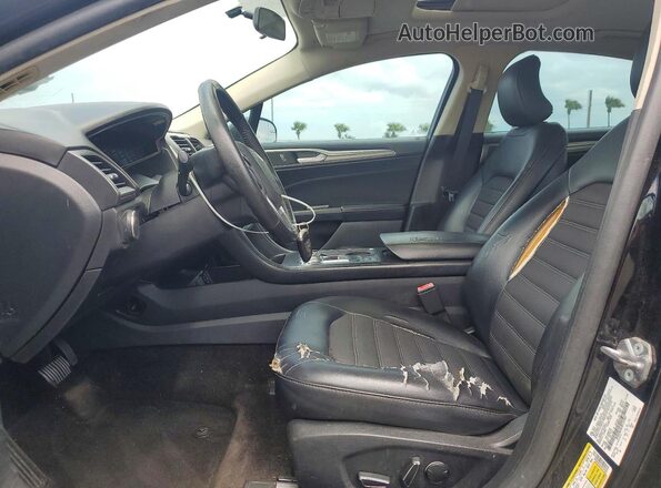 3FA6P0LU6JR137987 2018 FORD FUSION Black Widok deski rozdzielczej