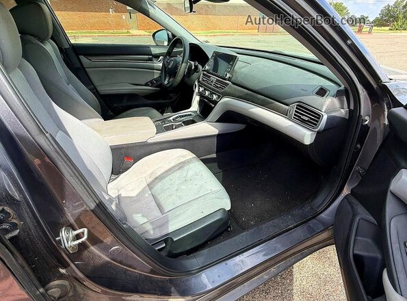 1HGCV3F1XKA002546 2019 HONDA ACCORD Gray Widok z tyłu