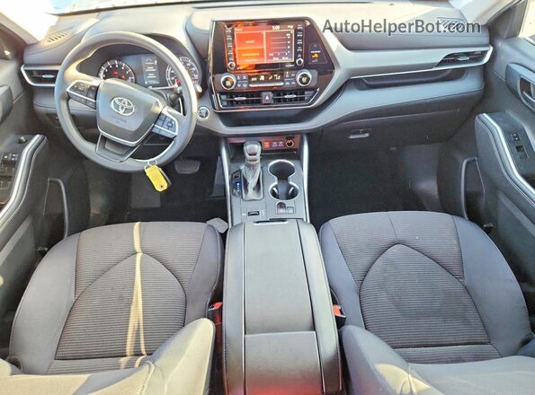 5TDCZRAH1NS550632 2022 TOYOTA HIGHLANDER Silver Вид щитка приладів