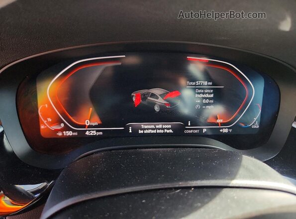 WBAJR3C0XLCE49535 2020 BMW 5 SERIES Black Вид задніх сидінь