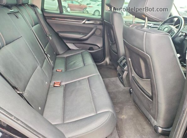 5UXWX7C58G0K36474 2016 BMW X3 Black Rear interior view