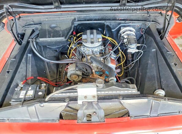 C1446B119765 1966 CHEVROLET C10 Red Սալոնի հետևի տեսք