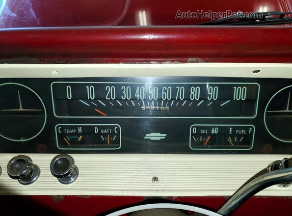 C1446B119765 1966 CHEVROLET C10 Red Սարքավորումների վահանակի տեսք