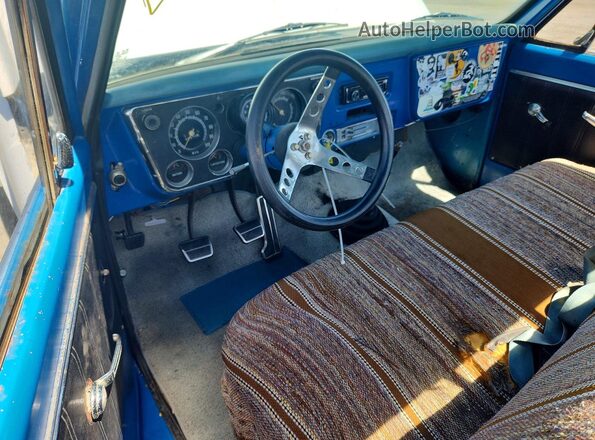 CE140J124603 1970 CHEVROLET C10 White Vista del salpicadero