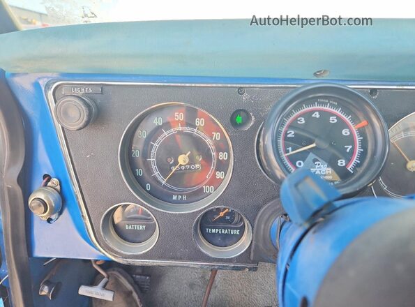 CE140J124603 1970 CHEVROLET C10 White Vista del cuadro de instrumentos