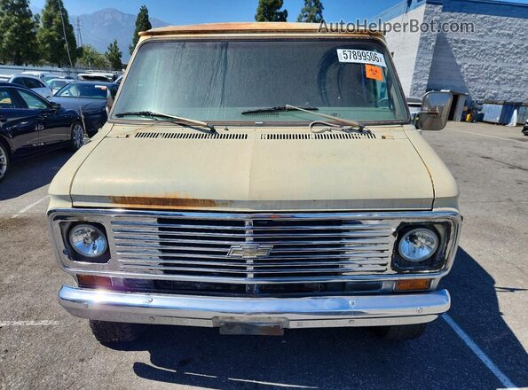 CGR367U157236 1977 CHEVROLET VAN Cream Вид спереду