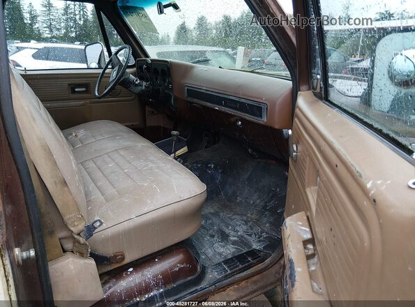 CKL248Z202707     1978 CHEVROLET SCOTTSDALE Brown Widok wnętrza z przodu