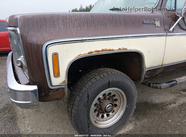 CKL248Z202707     1978 CHEVROLET SCOTTSDALE Brown 