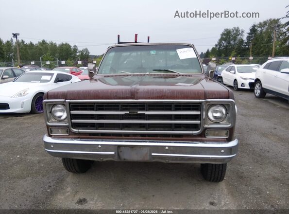 CKL248Z202707     1978 CHEVROLET SCOTTSDALE Brown Widok zestawu wskaźników