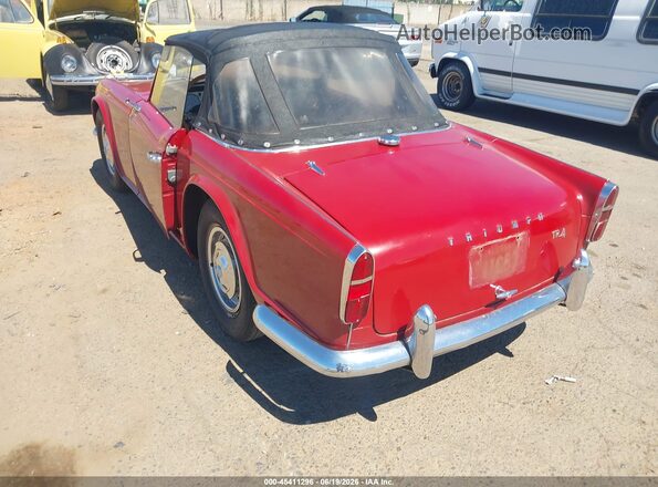 CT22192L 1970 TRIUMPH TR4 Красный Задняя левая четверть