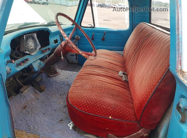 F10CP270062 1962 FORD F100 Turquoise Widok wnętrza z przodu