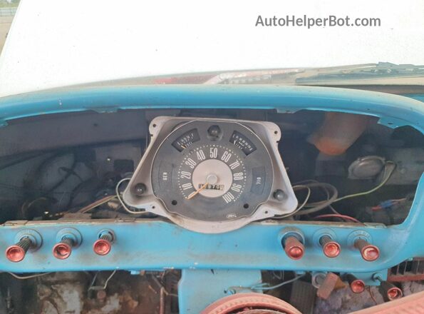 F10CP270062 1962 FORD F100 Turquoise Widok zestawu wskaźników