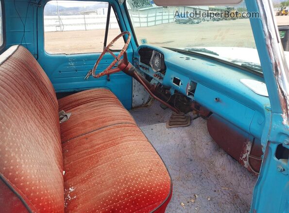 F10CP270062 1962 FORD F100 Turquoise Widok deski rozdzielczej