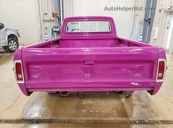 F10YKD06811 1968 FORD F100 Purple Rear view
