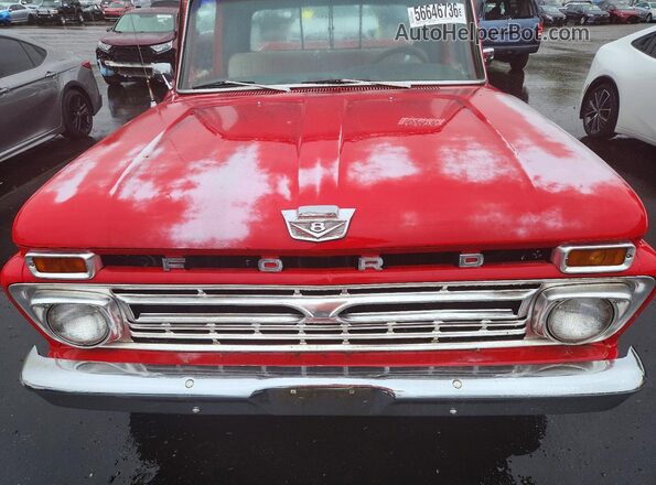 F25YR778407 1966 FORD F-250 Red 