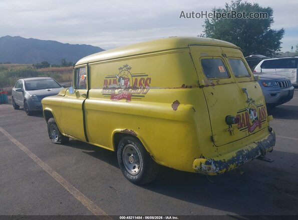 H255L010902 1970 GMC P TRUCK FORWARD Yellow Սալոնի հետևի տեսք