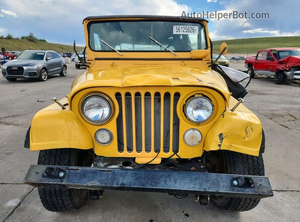 J4F835TH42410 1974 JEEP CJ7 Желтый Вид спереди