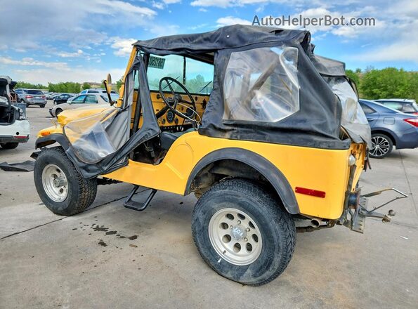 J4F835TH42410 1974 JEEP CJ7 Желтый Задняя левая четверть
