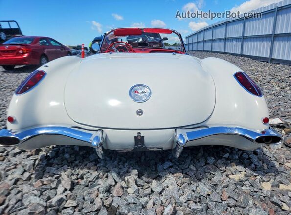 J59S107189 1959 CHEVROLET CORVETTE Белый Вид сзади