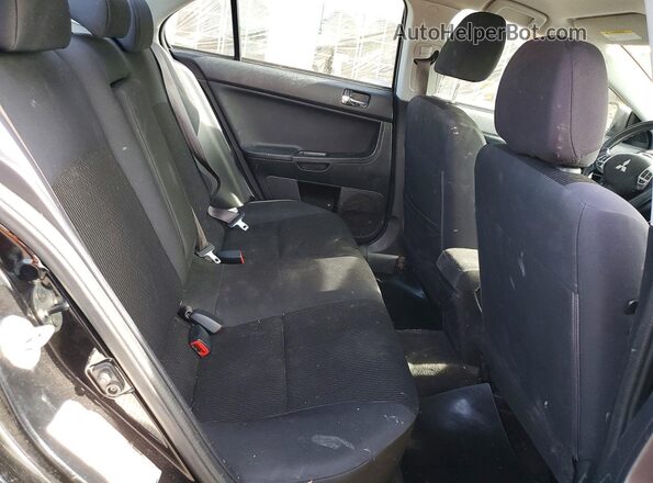 JA32U2FU0GU002500 2016 MITSUBISHI LANCER Black უკანა სავარძლების ხედი