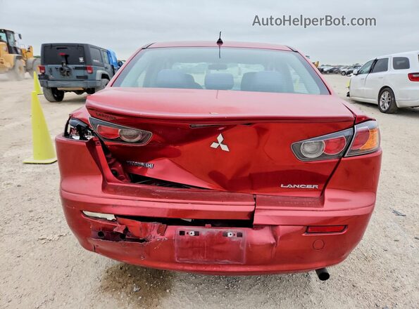 JA32U2FU0GU011035 2016 MITSUBISHI LANCER Maroon Vista trasera