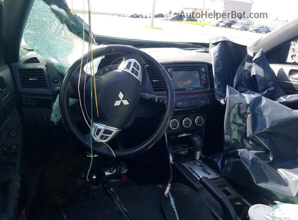 JA32U2FU0HU606954 2017 MITSUBISHI LANCER Silver Dashboard view