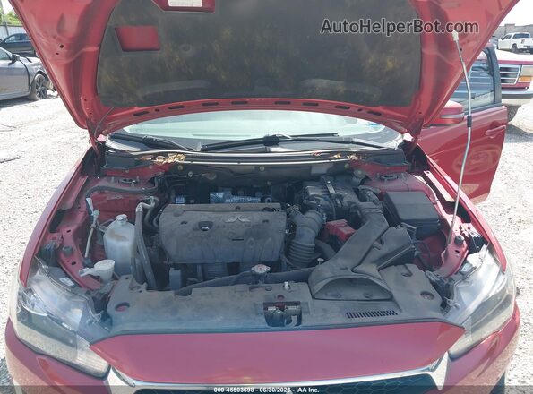 JA32U2FU2GU002319 2016 MITSUBISHI LANCER Red უკანა ხედი