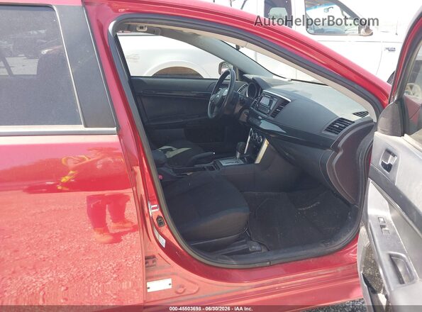 JA32U2FU2GU002319 2016 MITSUBISHI LANCER Red წინა სალონის ხედი