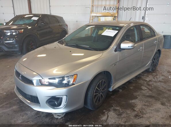 JA32U2FU2HU003018 2017 MITSUBISHI LANCER Silver Առջևի ձախ երեք քառորդ տեսարան