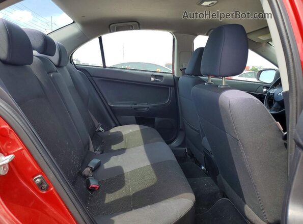 JA32U2FU6GU007104 2016 MITSUBISHI LANCER Red Vista de los asientos traseros