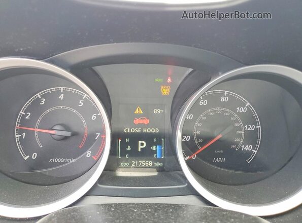 JA32U2FU6GU007104 2016 MITSUBISHI LANCER Red Vista del cuadro de instrumentos