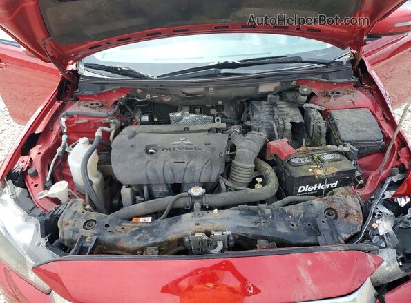 JA32U2FU6GU007104 2016 MITSUBISHI LANCER Red Vista interior trasera