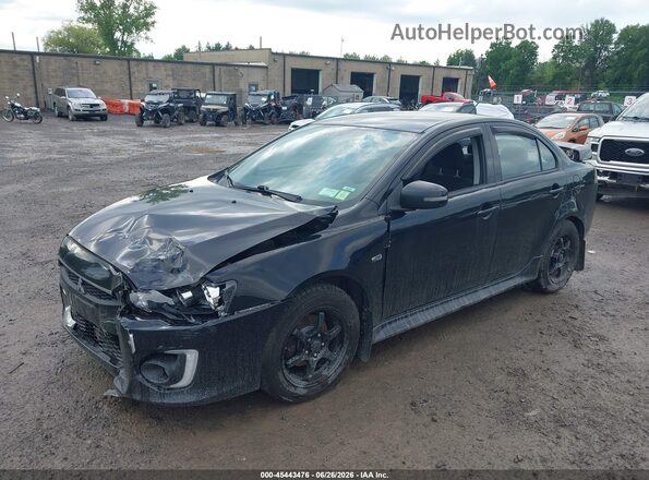 JA32U2FU7GU009203 2016 MITSUBISHI LANCER Black Передня ліва чверть