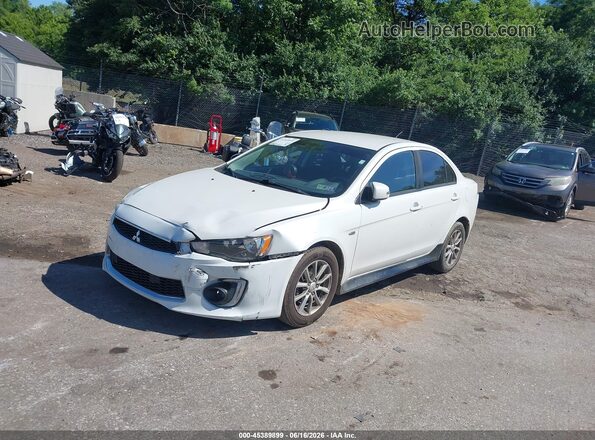 JA32U2FUXGU010846 2016 MITSUBISHI LANCER White წინა მარცხენა ხედი სამი მეოთხედიდან