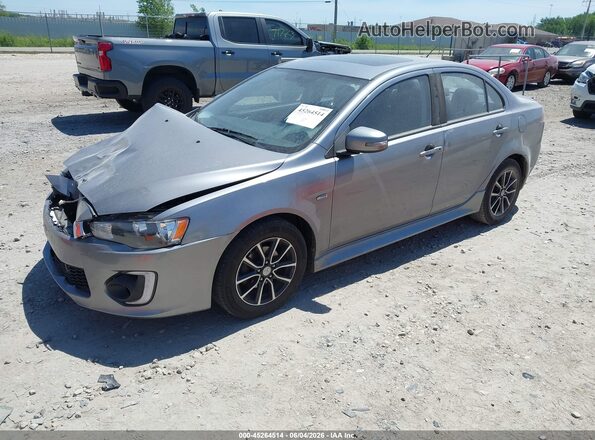 JA32U2FUXHU000805 2017 MITSUBISHI LANCER Gray წინა მარცხენა ხედი სამი მეოთხედიდან