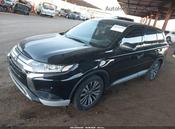 JA4AD2A34KZ006597 2019 MITSUBISHI OUTLANDER Black წინა მარცხენა ხედი სამი მეოთხედიდან
