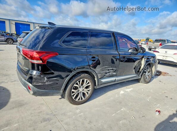 JA4AD2A3XJZ009695 2018 MITSUBISHI OUTLANDER Черный Задняя правая четверть