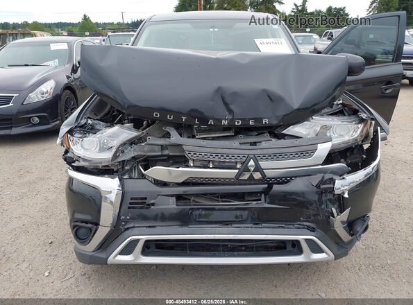 JA4AD2A3XKZ008175 2019 MITSUBISHI OUTLANDER Black Вид ззаду