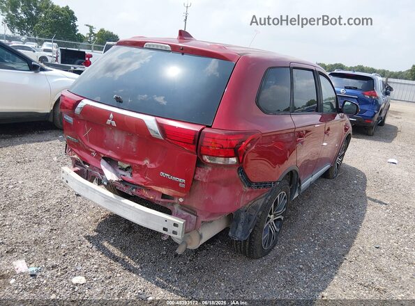 JA4AD3A33HZ044420 2017 MITSUBISHI OUTLANDER Красный Задняя правая четверть