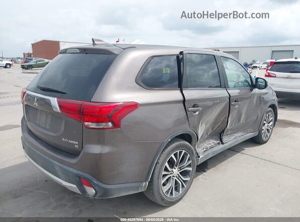 JA4AD3A38JZ064409 2018 MITSUBISHI OUTLANDER Коричневый Задняя правая четверть