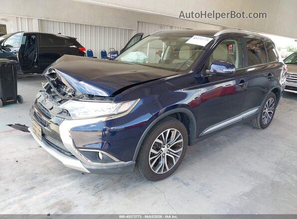 JA4AD3A39JZ014179 2018 MITSUBISHI OUTLANDER Blue Передня ліва чверть