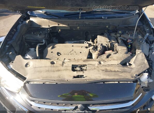 JA4AP3AU1KU010593 2019 MITSUBISHI OUTLANDER SPORT Black Widok z tyłu