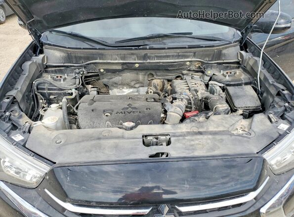 JA4AP3AU1KU034487 2019 MITSUBISHI OUTLANDER Black ძრავის განყოფილების ხედი