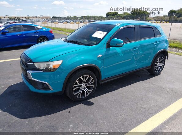 JA4AP3AU2GZ061188 2016 MITSUBISHI OUTLANDER SPORT Зеленый Передняя левая четверть